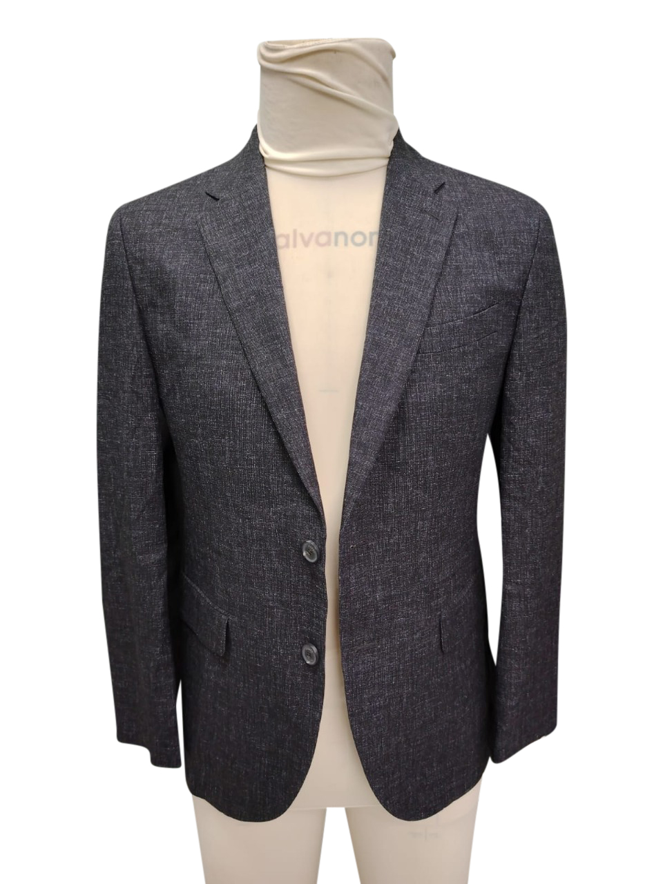 Navy-blue-slim-fit-mens-blazer or Grey-textured-sport-coat-for-men